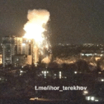 Моменти влучань у Харкові показали на відео