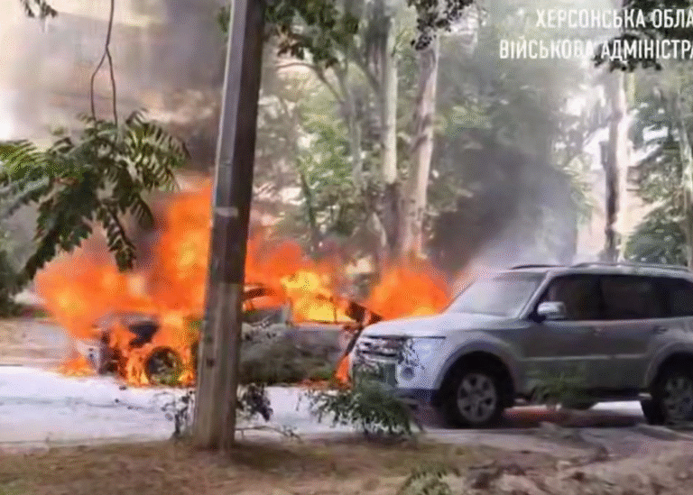 Російський дрон атакував центр Херсона