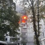 Момент прильоту ракети у Дніпрі потрапив на відео