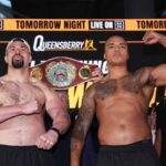 На зважуванні перед боєм Паркер і Вордлі показали різну вагу На зважуванні перед боєм Паркер і Вордлі показали різну вагу