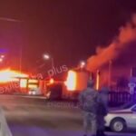 Пожежі та блекаут: масована атака дронів на Росію