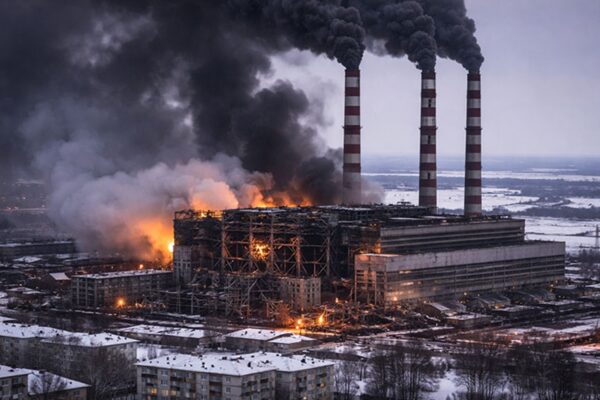 Внаслідок атаки РФ зупинилася Бурштинська ТЕС
