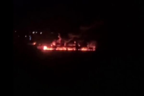 У Новоросійську після атаки БПЛА палає порт