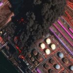 Зйомка з супутника показала, як горять порти РФ