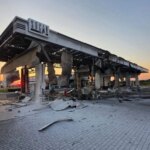 Росіяни двічі вдарили по АЗС SOCAR біля Миколаєва
